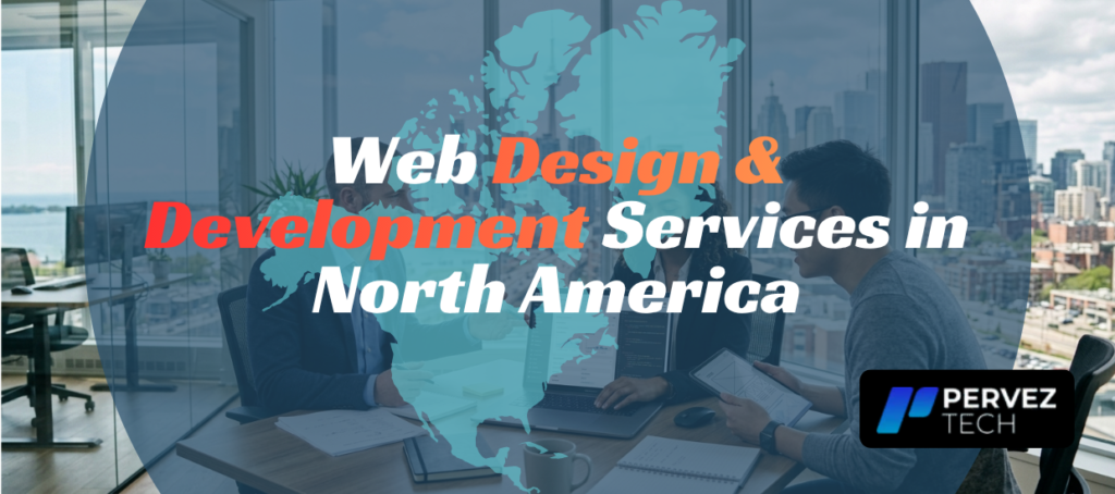 Website development services for businesses in North America.